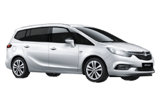 Car Hire Cramlington - Vauxhall Zafira 7-Seater - Minibus hire Cramlington